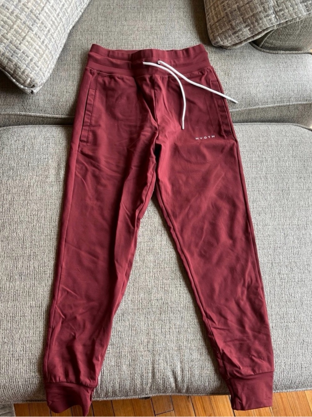 NVGTN Maroon Women's Track Joggers with Drawstring